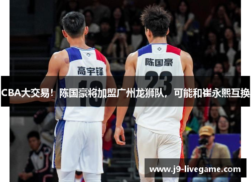 CBA大交易！陈国豪将加盟广州龙狮队，可能和崔永熙互换