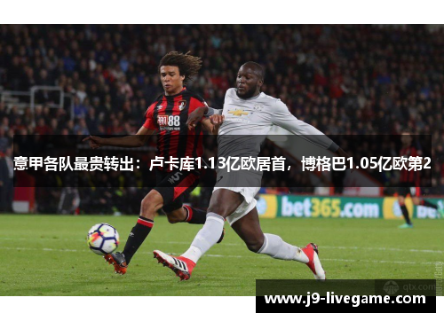 意甲各队最贵转出：卢卡库1.13亿欧居首，博格巴1.05亿欧第2